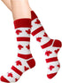 Maple Leaves Canada Unisex Men Women Fun Dress Casual Crew Funny Novelty Socks